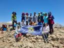 صعود تیم کوهنوردی بانوان دانشگاه شیراز به قله قلم در شهر سی‌سخت