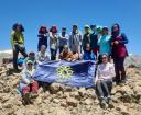 صعود تیم کوهنوردی بانوان دانشگاه شیراز به قله قلم در شهر سی‌سخت