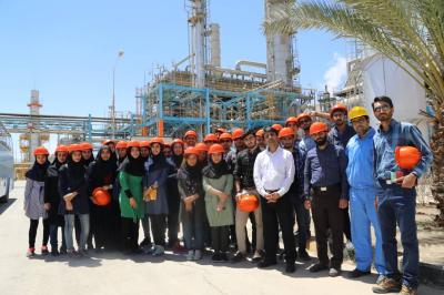 بازدید علمی از واحد های کاتالیستی پتروشیمی شیراز 1396 - 